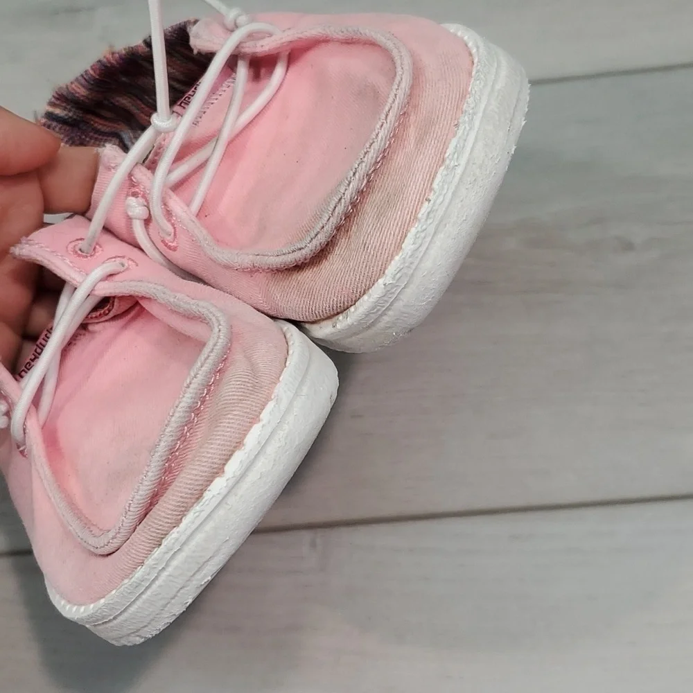 Hey Dude Kids Wendy Youth  pink multi Loafer Slip on shoes sz K12